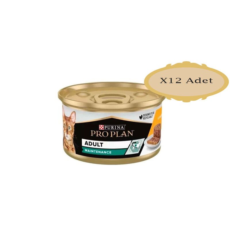 Pro Plan Adult Tavuk Etli Kedi Konservesi 85 Gr X 12 Adet