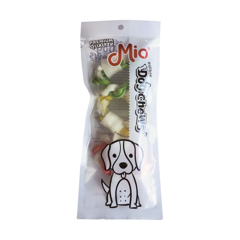 Mio Renkli Kemik Simit Köpek Çiğneme Ödülü 6 Cm 13 G 3 Lü