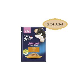 Felix Junior Tavuklu Kedi Konservesi 85gr X24