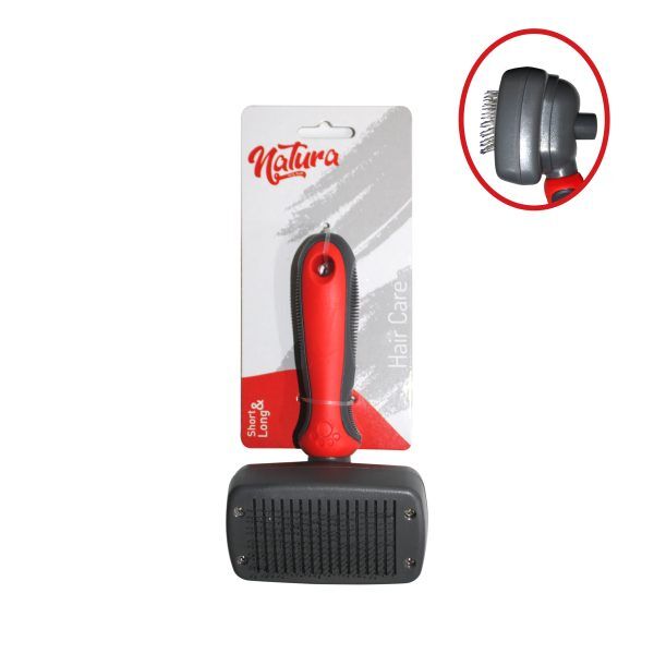 Natura Self Clean Kedi Köpek İn Uç Fırça MK406 Medium