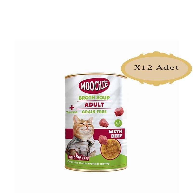 Mochie EtSuyuÇorba DanaEtli YetişkinKedi 135ML  X 12 Adet