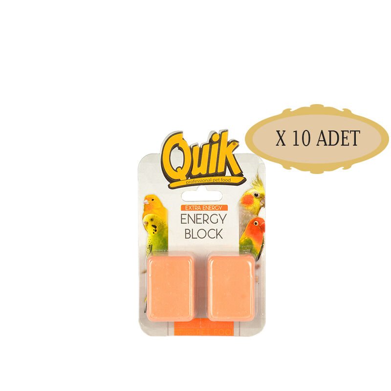 Quik Kuşlar için Gaga Taşı Enerji Blok 2 li X 10 Adet