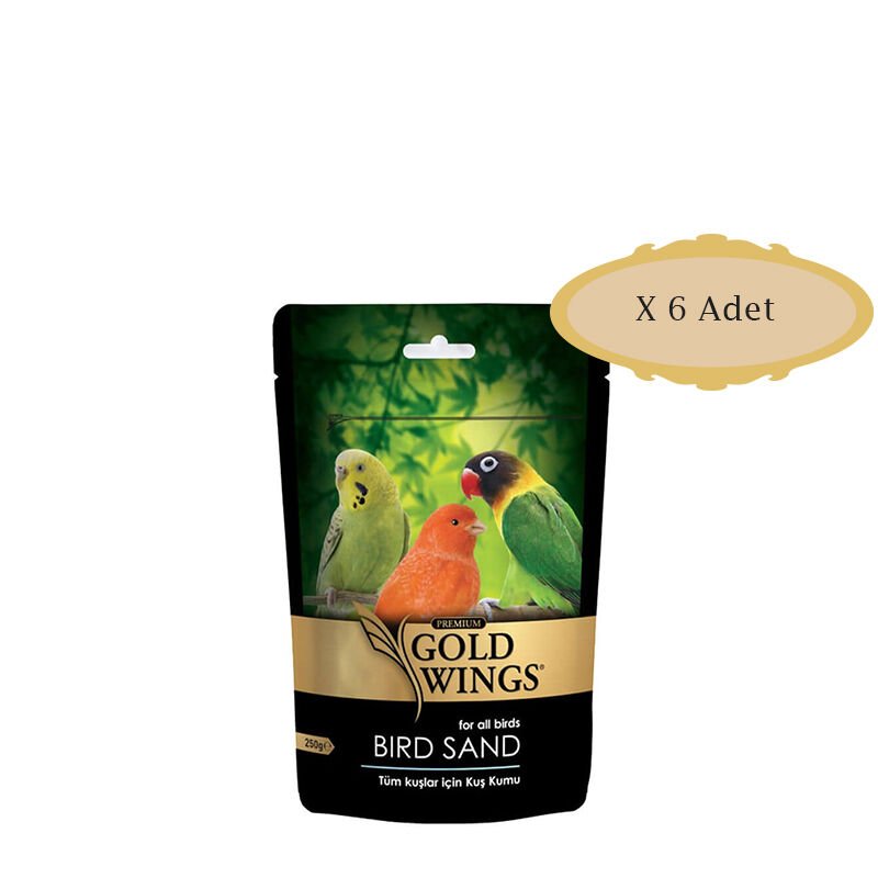 Gold Wings Premium Kuş Kumu 250 Gr X 6 Adet
