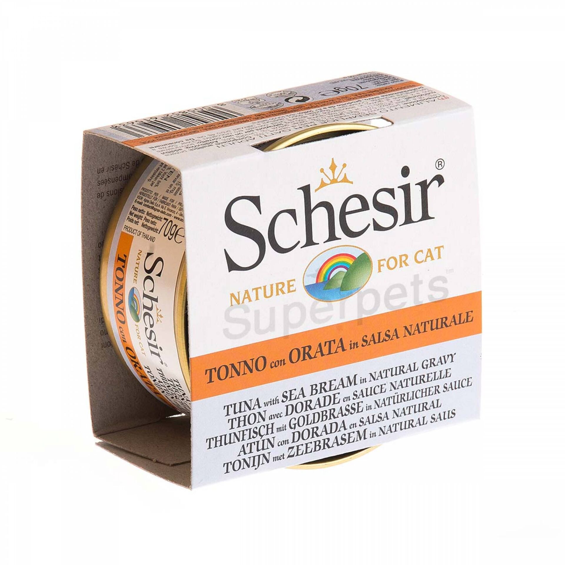 Schesir Ton Balığı ve Çipuralı Yetişkin Kedi Konservesi 70 Gr