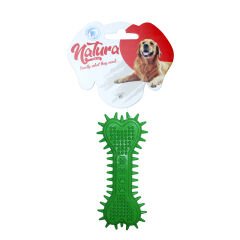 Natura Plastik Kalp Pati Desen Kemik Köpek Oyuncak 15 Cm