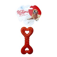 Natura Plastik Kalp Kemik Köpek Oyuncak 12,5 Cm