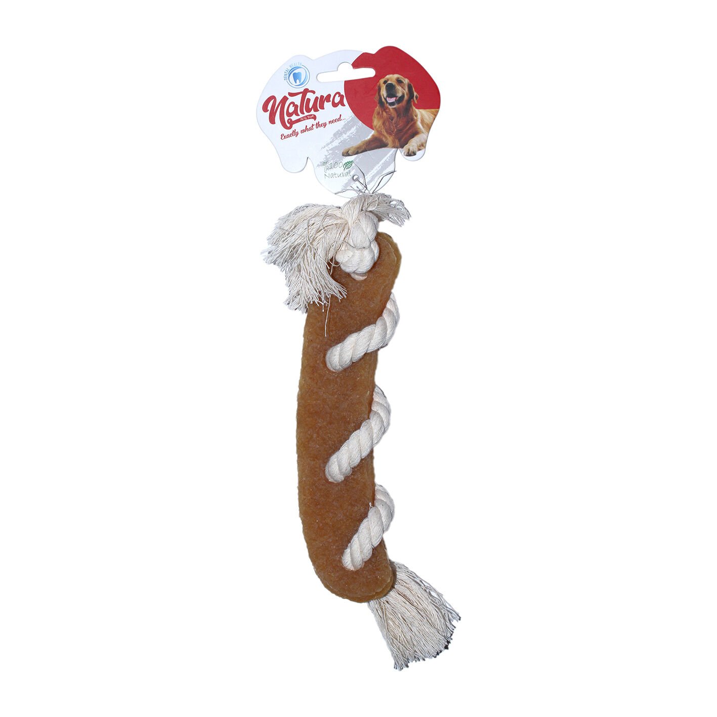 Natura Doğal Kauçuk Dilim Köpek Çiğneme Oyuncağı Pth-053