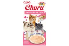 Ciao Churu Cream Ton Balıklı ve Somonlu Kedi Ödül Kreması 4 x 14 Gr