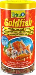 Tetra Goldfish Japon Balıkları için Pul Yem 1 lt