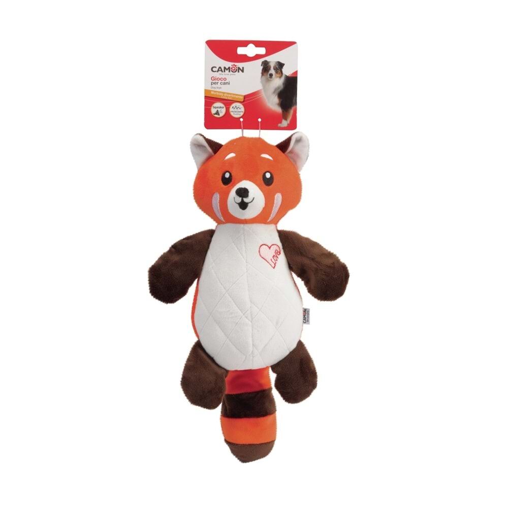 Camon Köpekler için oyuncak gıcırtılı ve hışırtılı peluş panda 37 cm