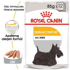 Royal Canin Dermacomfort Hassas Yetişkin Köpek Pouch Konserve 85 Gr