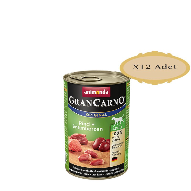 Animonda Gran Carno Hindi&Ördek Köpek Konserve 400 Gr X 12 Adet