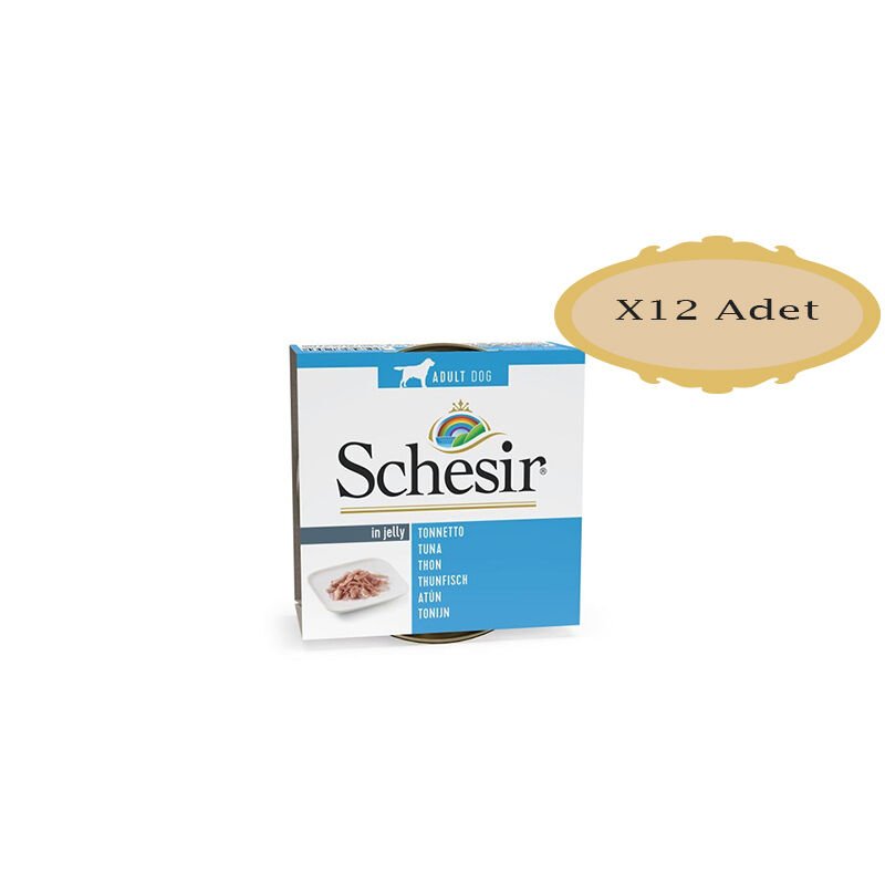Schesir Jel Ton Balıklı Köpek Konserve 150 Gr X 12 Adet