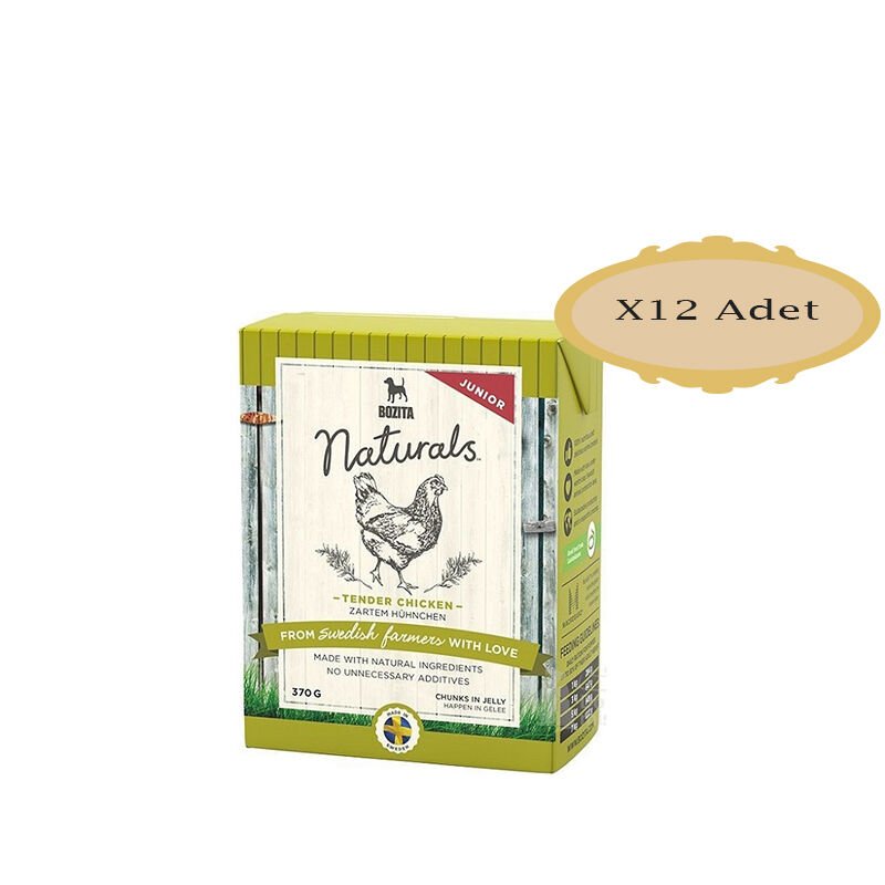 Bozita Naturals Tavuklu Puppy Konserve 370 Gr  X 12 Adet