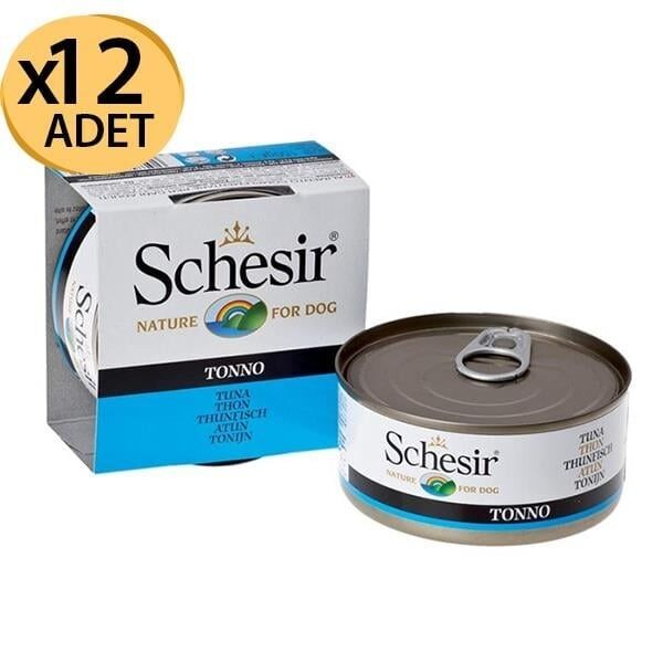 Schesir Jel Ton Balıklı Köpek Konservesi 150 g x 12