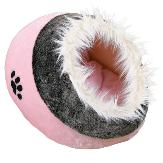 Trixie Minou Kedi ve Köpek Peluş Yatak 41 cm Pembe Gri