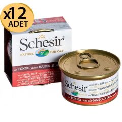 Schesir Ton, Sığır&Pirinçli Kedi Konserve 85Gr X 12 Adet