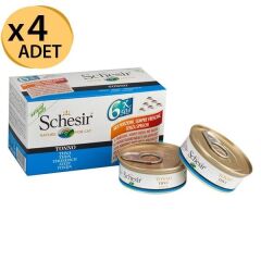 Schesir Ton Balıklı Kedi Konserve 6x50 Gr 4 Paket
